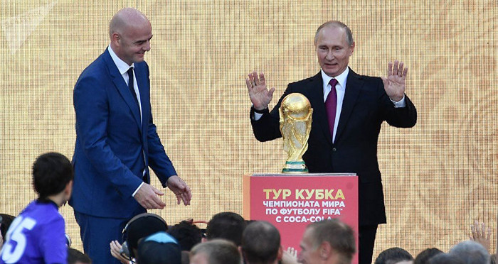 Foto: Tomada de www.diariosinfronteras.pe Presidente de Rusia inaugura Copa Mundial de fútbol