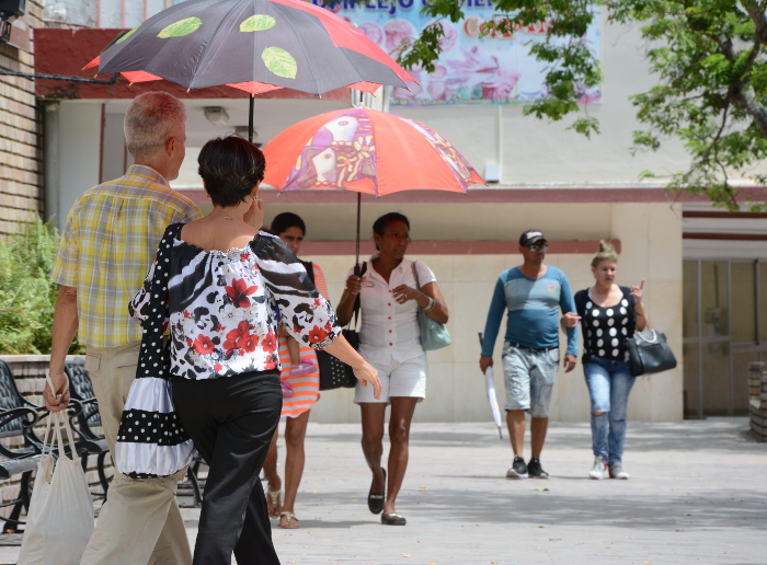 Photos: Otilio Rivero Delgado/ Adelante Who shelters under a good umbrella shade …