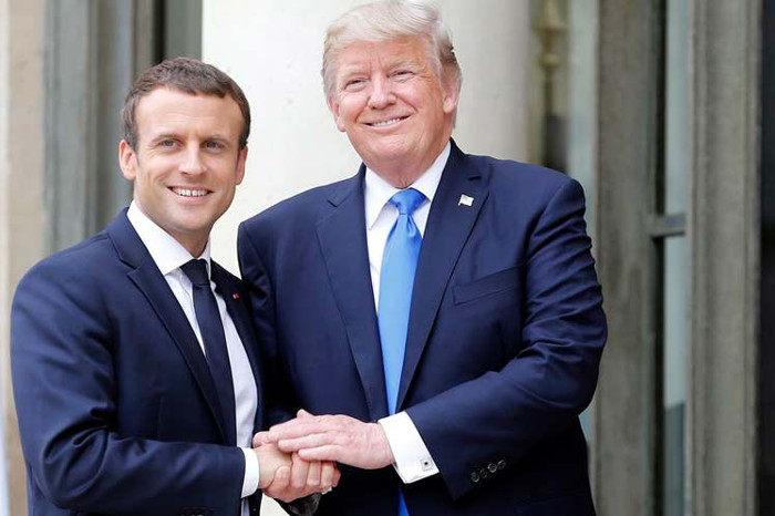 Foto: Tomada de prensa-latina.cu Macron y Trump sostendrán encuentro durante cumbre de OTAN