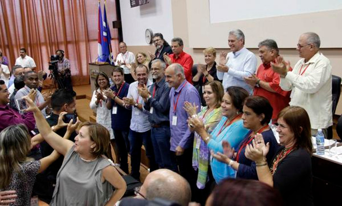 Ricardo Ronquillo is the new President of the Union of Journalists of Cuba, elected at the closing day of the X Congress of the organization, at the Convention Center. Photo: Abel Padrón Padilla / ACN Truth is bigger than ourselves, says Diaz-Canel