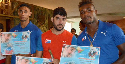 Reconocen a atletas camagüeyanos presentes en Barranquilla 