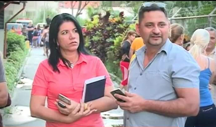 Pimentel, a la derecha, se muestra tranquilo. Foto: Cortesía del entrevistado Reacciones de colaboradores cubanos en Venezuela ante el sismo