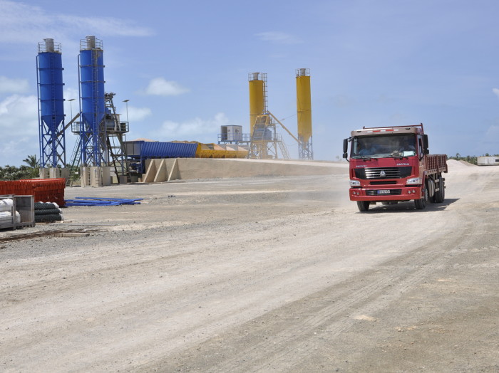 En la fase inicial del proceso inversionista fue necesario crear la base material.Fotos: Otilio Rivero Delgado/ Adelante Un sueño de Fidel fructifica de cara al mar