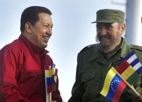 Foto: Tomada de cubadebate.cu Fidel Castro y Hugo Chávez: luces en el corazón de América