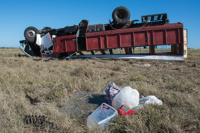 Fotos: Leandro Pérez Pérez/Adelante Accidente masivo en la carretera a Santa Cruz del Sur