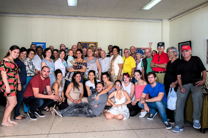 Periodistas de varias generaciones, reunidos por los 60 años de Adelante. Foto: Leandro Pérez Pérez/Adelante No éramos tan serios, realmente