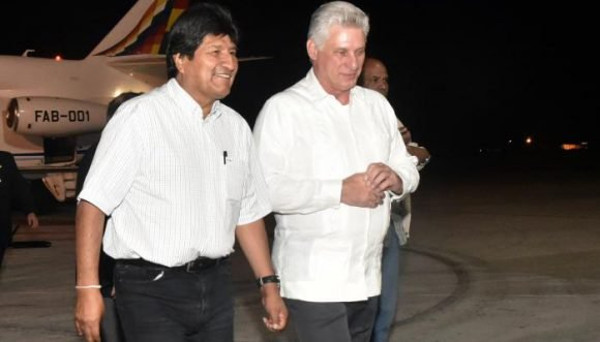 Photo: Taken from juventurebelde.cu Diaz-Canel receives Bolivian President