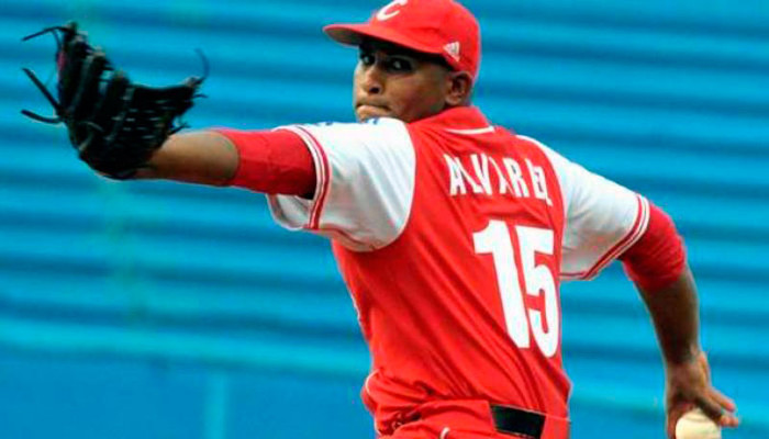 Foto: Tomada de tiempo21.cu Freddy Asiel hoy frente a Cardenales de Lara venezolano