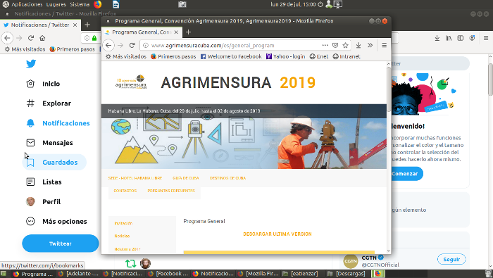 El programa general de la IX Convención de Agrimensura ha circulado por las redes sociales.
