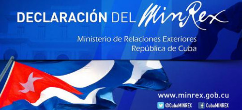 Declaración del Ministerio de Relaciones Exteriores