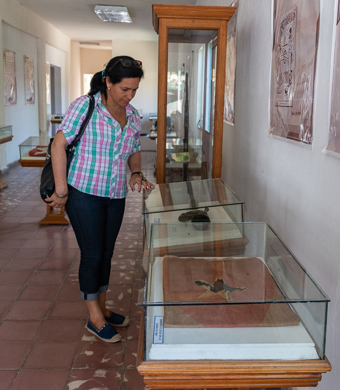 Foto: Leandro Pérez Pérez/Adelante Banderas mambisas en museo del municipio Céspedes
