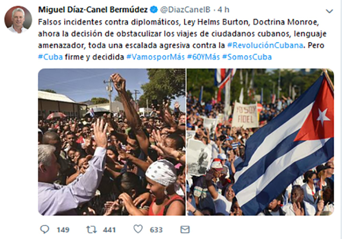 Foto: Tomada de acn.cu Cuba firme y decidida frente a escalada agresiva de EEUU