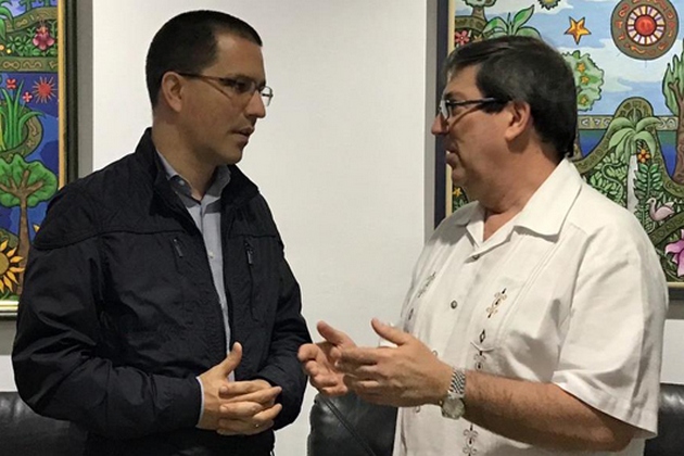 Foto: Tomada de acn.cu Recibe Bruno Rodríguez a Canciller venezolano