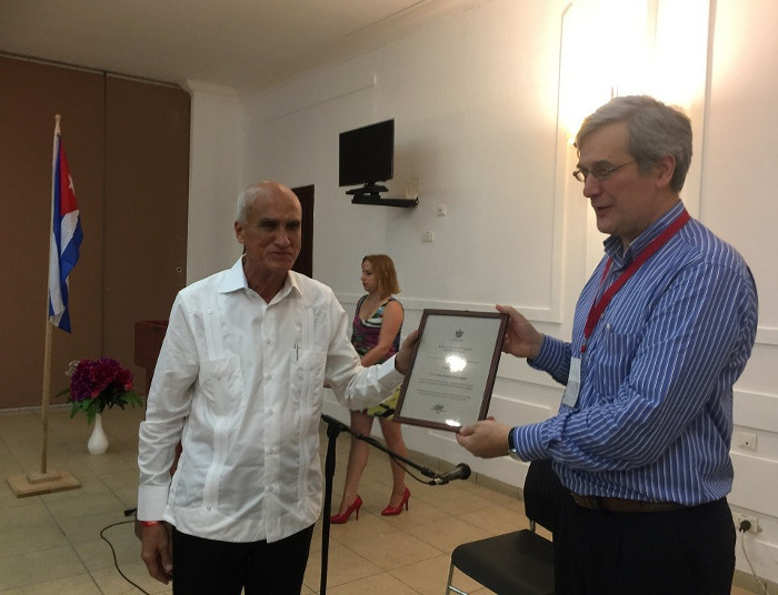 Foto: Del Autor Otorga universidad camagüeyana Categoría Profesor Invitado a catedrático belga