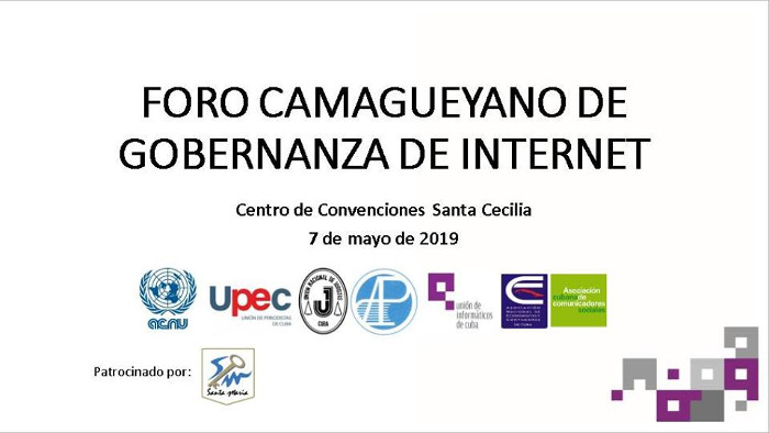 Imagen: Tomada de evento Foro Camagüeyano de Gobernanza de Internet, en Facebook Gobernanza en Internet, más que acceso