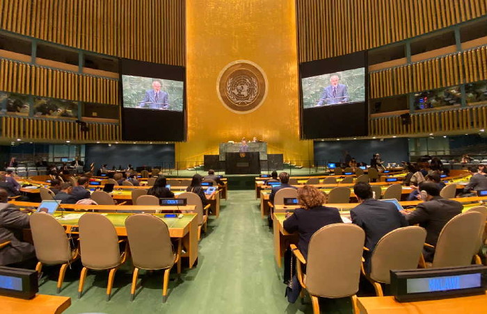 El proyecto presentado por Cuba es sometido a debate hoy y mañana en la Asamblea General de Naciones Unidas. Bruno Rodríguez intervendrá el jueves para exponer las razones contenidas en este documento. Foto: Tomada de acn.cu Abrumador respaldo recibe en ONU proyecto de resolución contra el bloqueo