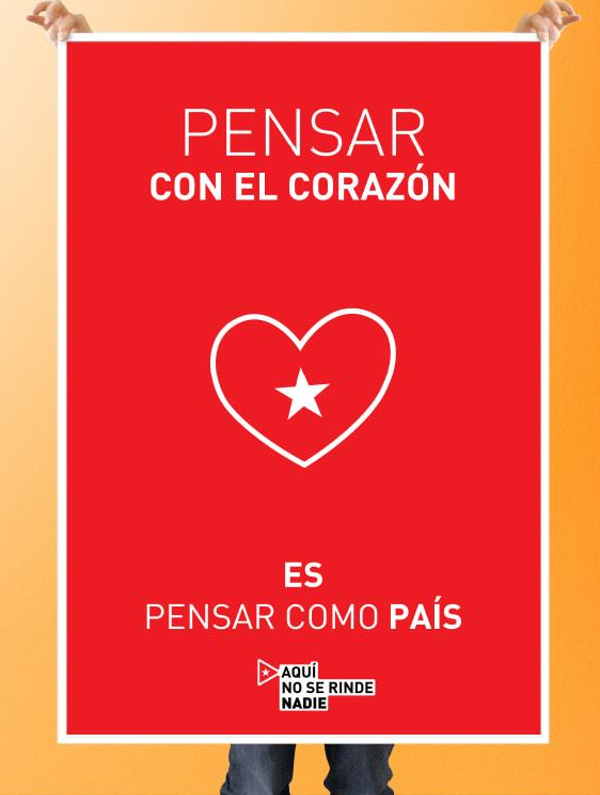 Cartel de la serie Pensar como país, del diseñador Rogelio Carmenate. Tomado de perfi les en las redes sociales Twitter y Facebook. Brindis de pensamiento