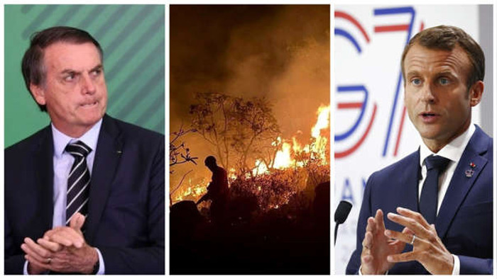 El presidente de Francia dijo que en algún momento habrá que discutir la posibilidad de darle un "estatus internacional" a la Amazonía para impedir su destrucción o que un gobernante de algún país amazónico adopte medidas contrarias al bienestar mundial. Foto: Tomada de rpp.pe Arde la Amazonía y no la soberanía brasileña (+Video)