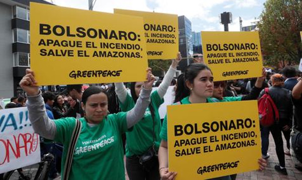Foto: Tomada de ansalatina.com Greenpeace demanda plan urgente para detener fuego en la Amazonía (+Video)