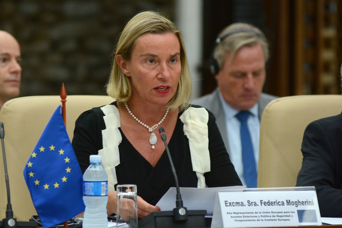 La Alta Representante de la Unión Europea para Asuntos Exteriores y Política de Seguridad, Federica Mogherini, interviene durante el Segundo Consejo Conjunto Cuba-Unión Europea. Foto: Marcelino Vázquez Hernández/ACN Cuba, un socio clave para la Unión Europea