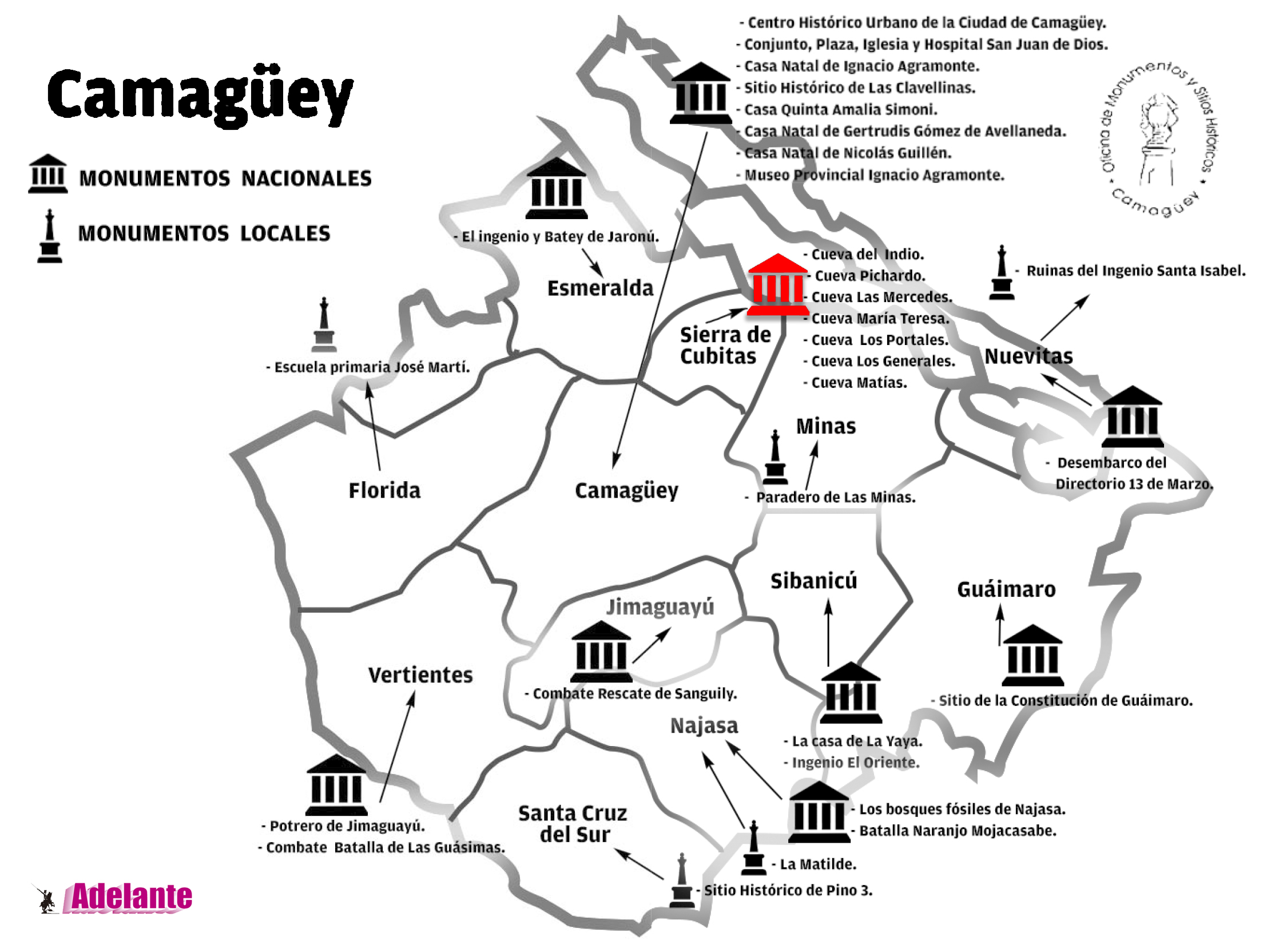 mapa monumentos