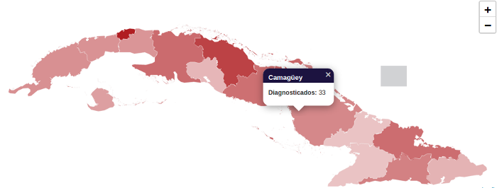 Imagen: Tomada de: covid19cubadata Asciende a 33 el número de positivos a la Covid-19 en Camagüey