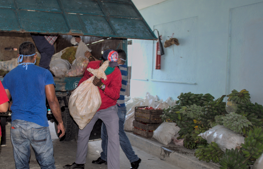 Fotos: Yoel Benítez/Adelante Peasants donate food to hospital institutions