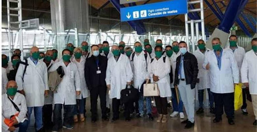 Photo: Taken from cubasi.cu Cuban medical brigade to Mexico to face COVID-19