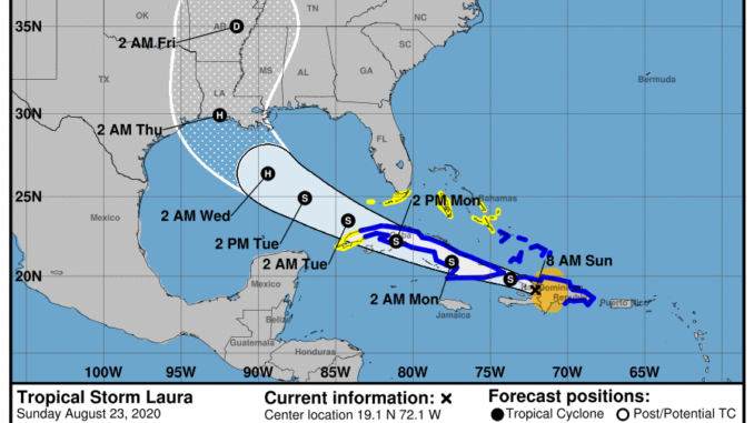 Las tormentas tropicales Marco y Laura se acercan a Cuba