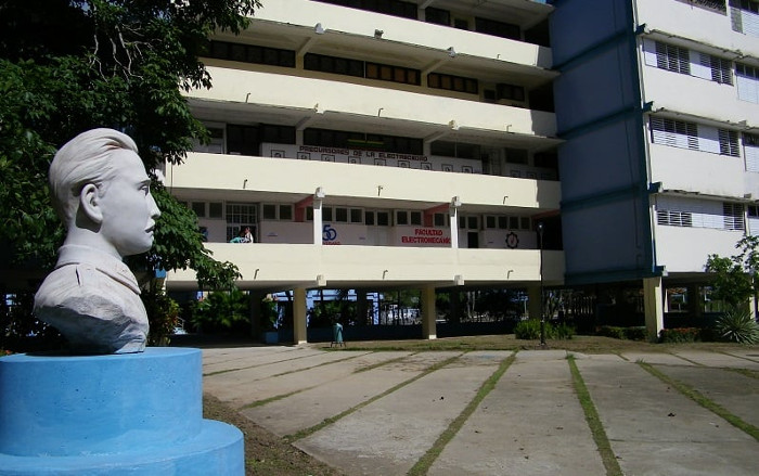 Foto: Del autor La nueva normalidad en aulas de la Universidad de Camagüey
