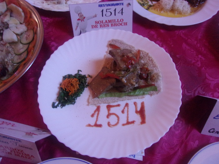 El chef Raudel González Montero, del restaurante 1514, presentó su Solomillo de res Broch