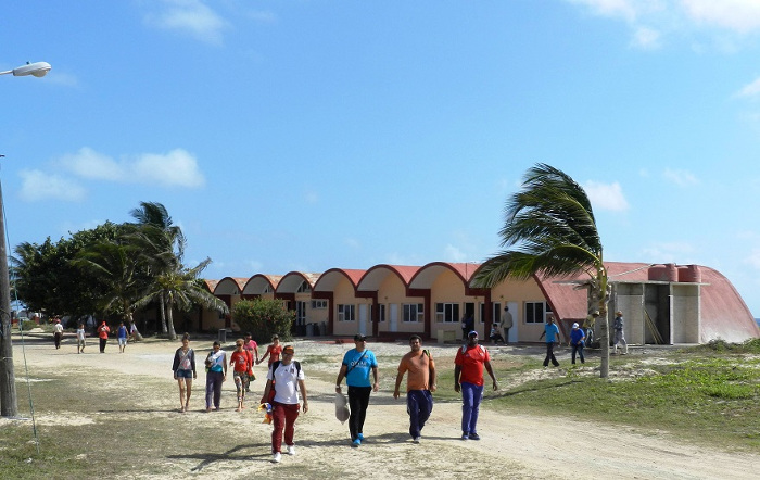 Campismo popular de Punta de Ganado, en la playa de Santa Lucía, Camagüey. Foto: Archivo  Campismo Popular mantiene atractivos