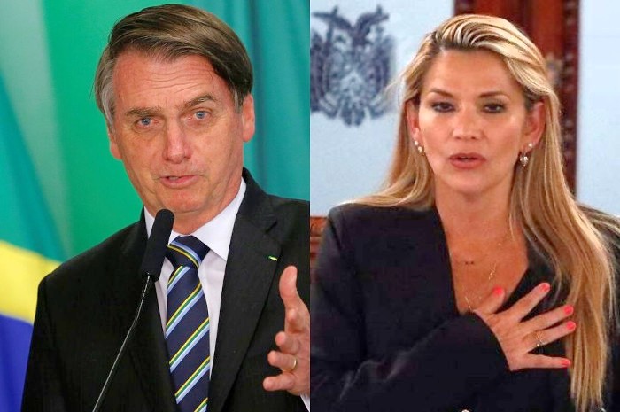 Bolsonaro reconoció de inmediato como presidenta de Bolivia a la senadora Jeanine Añez, quien se autoproclamó jefa del Estado en una sesión sin quorum del Congreso boliviano. Foto: Tomada de ellitoral.com Gobierno de Bolsonaro pudo apoyar golpe de estado en Bolivia
