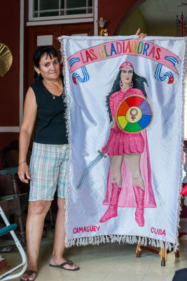 Gladys ha puesto su valentía y su don de gente en función de liderar a las Gladiadoras, la red de lesbianas y bisexuales de Camagüey. Foto: Leandro Pérez Pérez/Adelante .