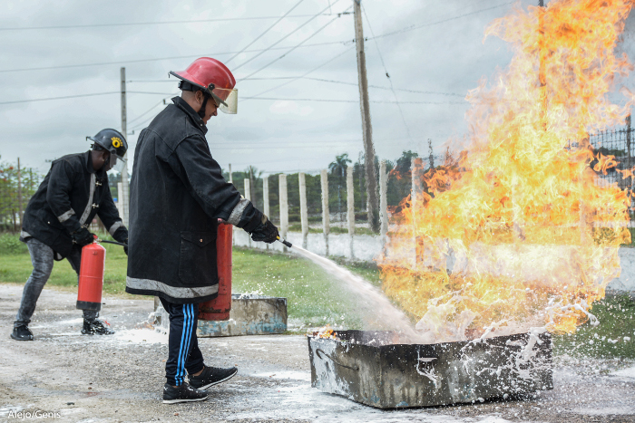 Estos ejercicios son los acostumbrados en estas semanas anuales, pero ahora es distinto, por el actual aislamiento social debido a la COVID-19. Foto: Archivo Los incendios son evitables