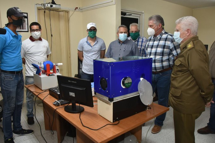 Photo: Taken from Miguel Díaz-Canel Bermúdez / twitter Díaz-Canel highlights Cuban science in the fight against COVID-19