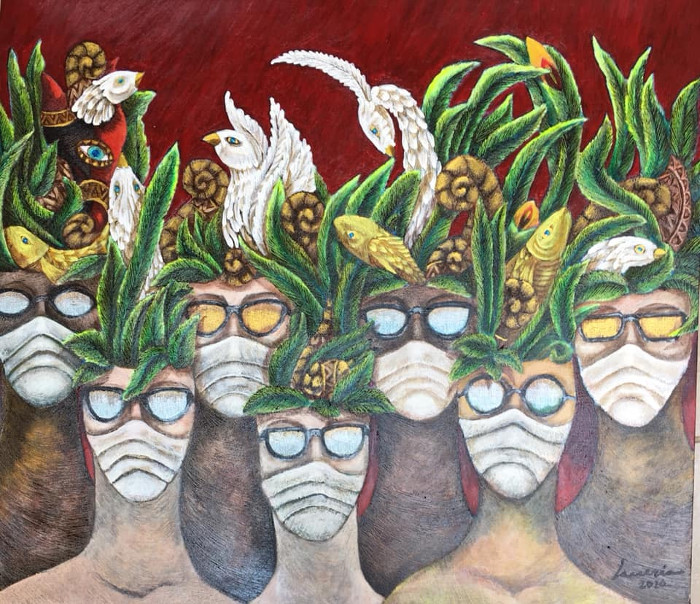 Obra Lasseria-serie El tiempo que nos toca. Fotos: Cortesía de Liudmila Pardilla Quiero oler los cuadros de Lasseria (+Galería)