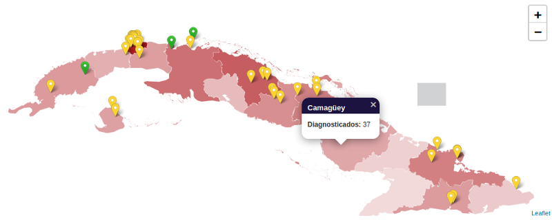 Imagen: Tomada de: covid19cubadata Solo cuatro pacientes camagüeyanos positivos a la COVID-19 quedan hospitalizados