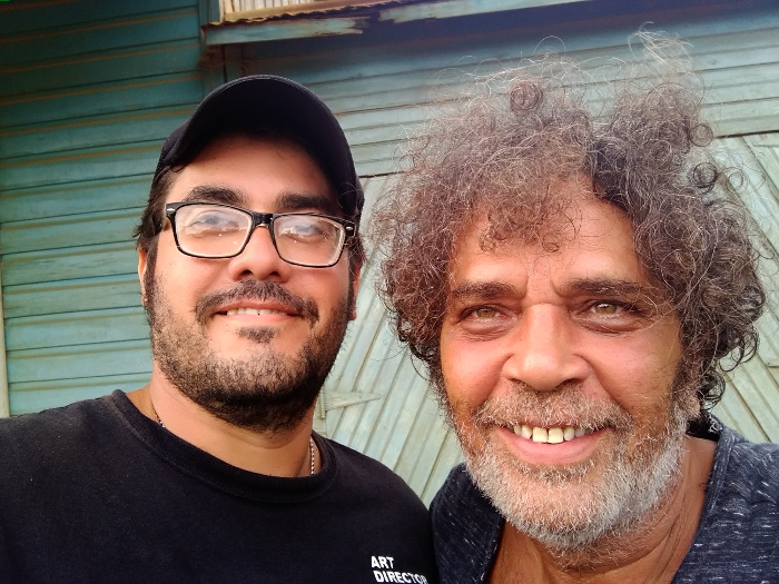  Junto al reconocido actor cubano Luis Alberto García. Foto: Cortesía del entrevistado.