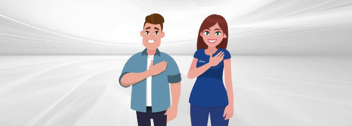 Imagen: Tomada de: youtube.com/watch?v=-d7iGc3veNk Mejor saludar con la mano en el corazón