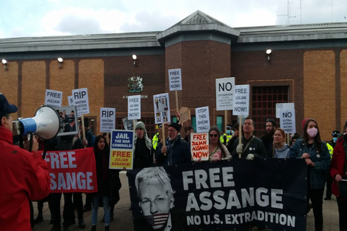 Foto: Tomada de prensa-latina.cu Exigen en Londres liberación de Assange