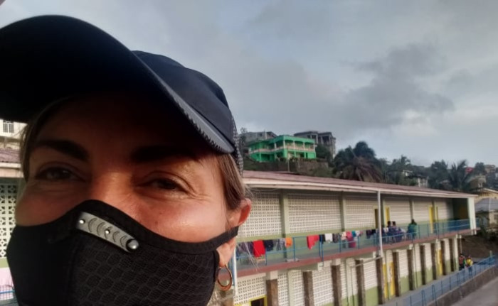 Fotos: Cortesía de la entrevistada En medio del volcán La soufriere, solidaridad cubana (+Video)