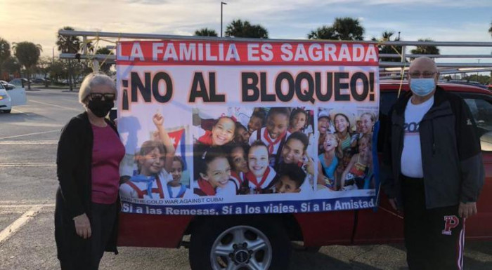 Foto: tomada de www.cubasi.cu Contra el bloqueo a Cuba protestaron en ciudades norteamericanas
