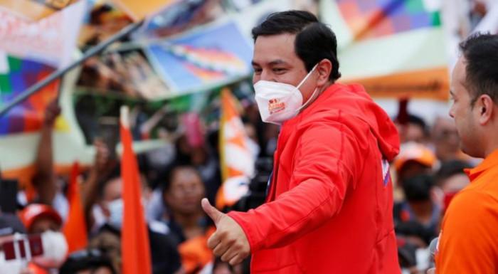 El candidato presidencial de Ecuador, Andrés Arauz. Foto: Johanna Alarcon/ Reuters Expectativa en Ecuador mientras sigue recuento de votos electorales