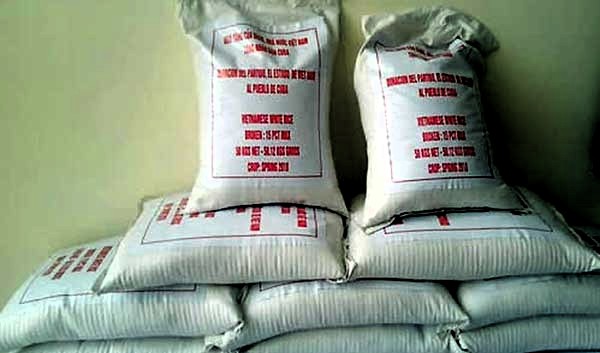 Foto: Tomada de acn.cu Dona Vietnam 12 000 toneladas de arroz a Cuba