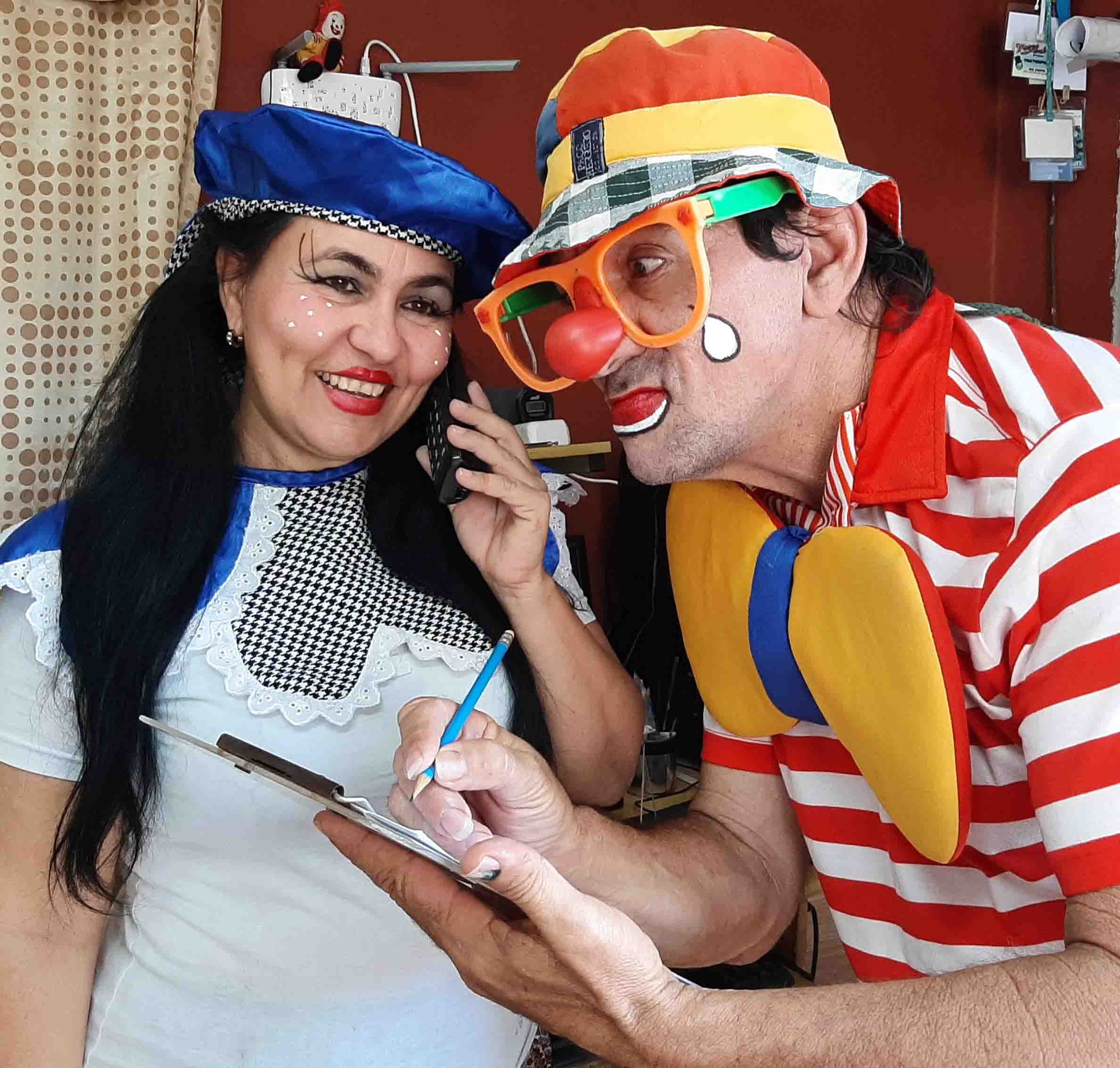 Foto:Cortesía de los payasos Cebollita y Florecita.