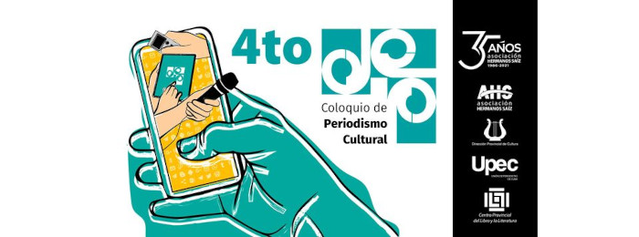 Imagen: Logo del evento Coloquio de Periodismo Cultural: pensar, narrar, criticar... en vivo y en todas las redes