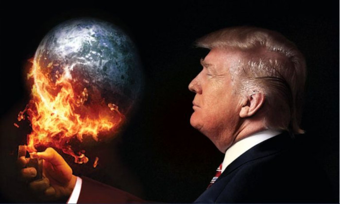 Trump impulsó la salida de Estados Unidos del Acuerdo de París e incluso se negó a reconocer los efectos del cambio climático y actuar al respecto. Foto: tomada de revistacambio.com.