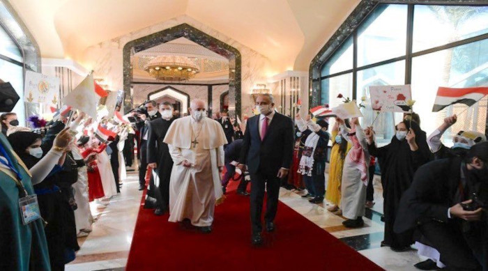 Foto: tomada de vtv.gob.ve Francisco en visita apostólica a Irak