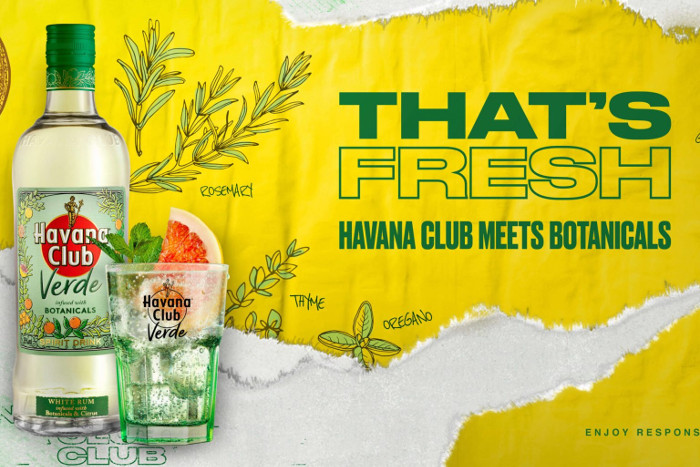 Havana Club verde, primer ron de marca que se hace con infusión de cáscara de naranja y hierbas. Foto: Tomada de procuba.cu Havana Club se impone a pesar de la pandemia